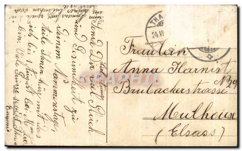 CPA Fantaisie Guillaume Tell — Achterkant