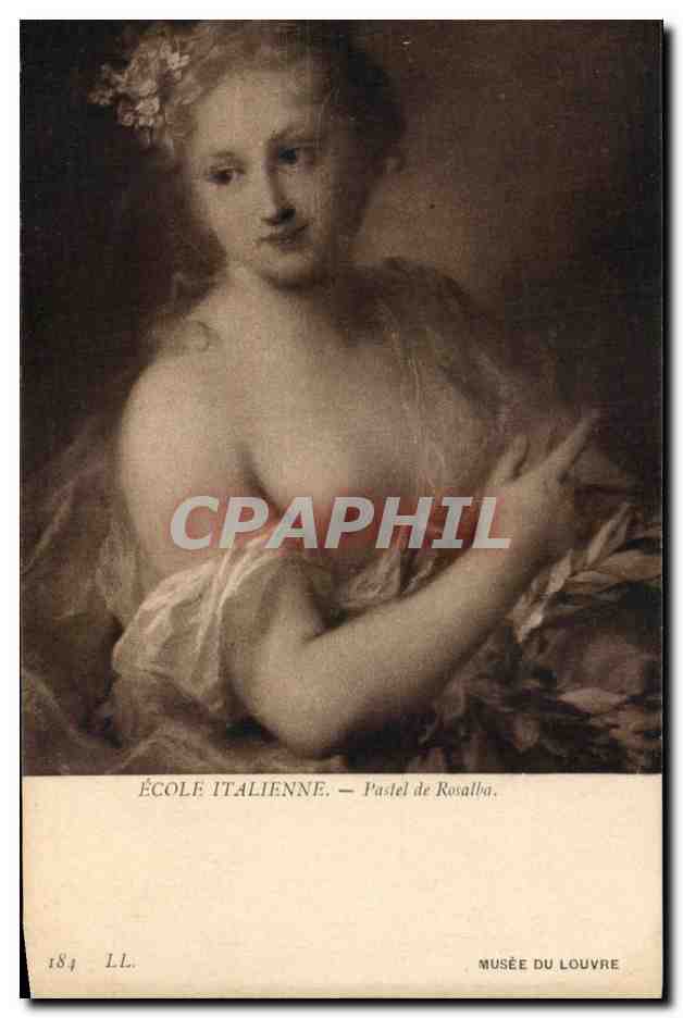 CPA Fantaisie Femme Ecole italienne Pastel de Rosalba