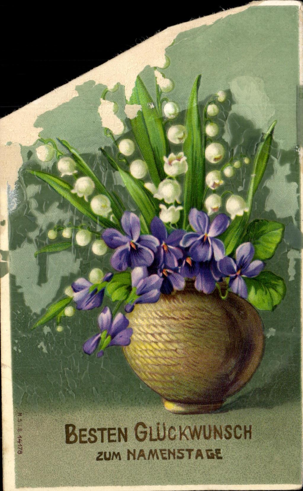 CPA Fantaisie Fleurs Muguet