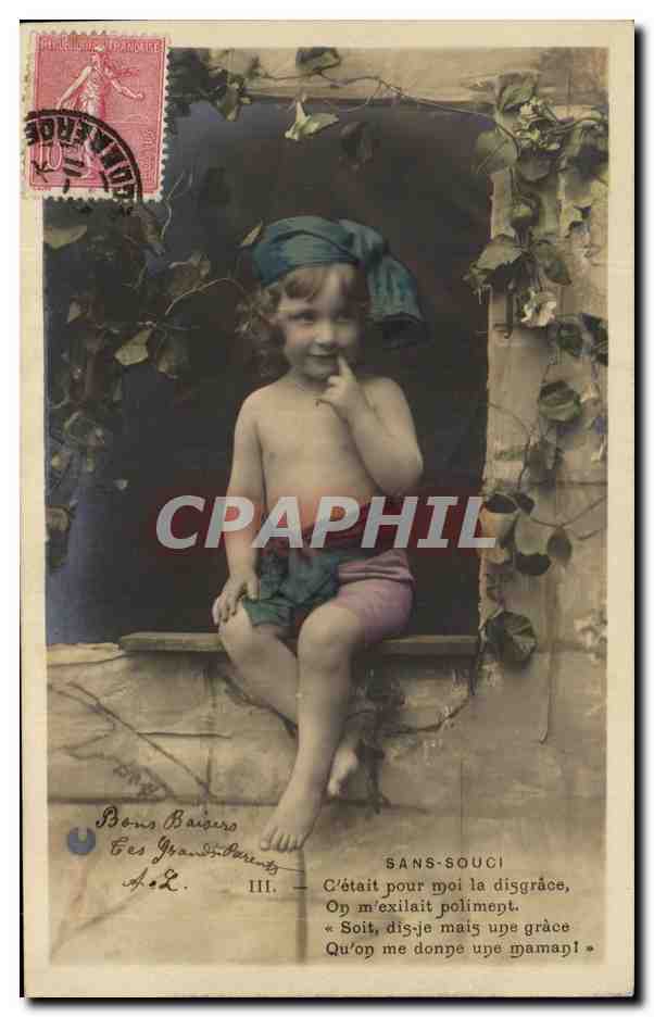 CPA Fantaisie Enfant Sans souci