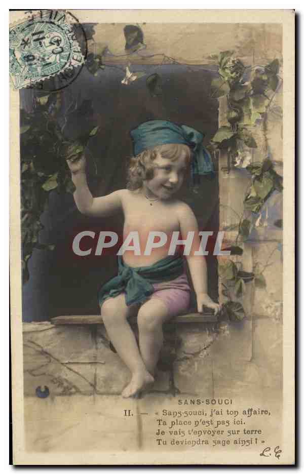 CPA Fantaisie Enfant Sans souci