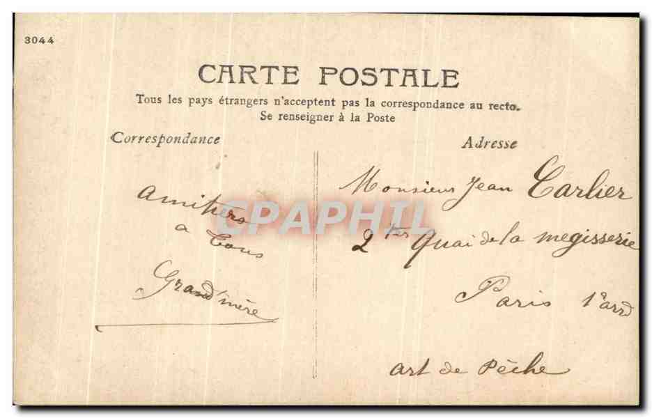 CPA Fantaisie Enfant Sans souci — Verso