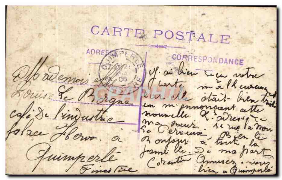 CPA Fantaisie Enfant a la peche  — Rückseite