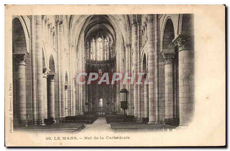Le Mans — Nave of the Cathedral — Phototype J. Houevert, Le Mans