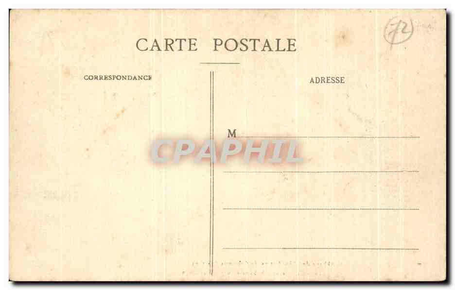 CPA Abbaye des Benedictins de Solesmes Cellule de l'Abbatiale au Premier Etage — Verso