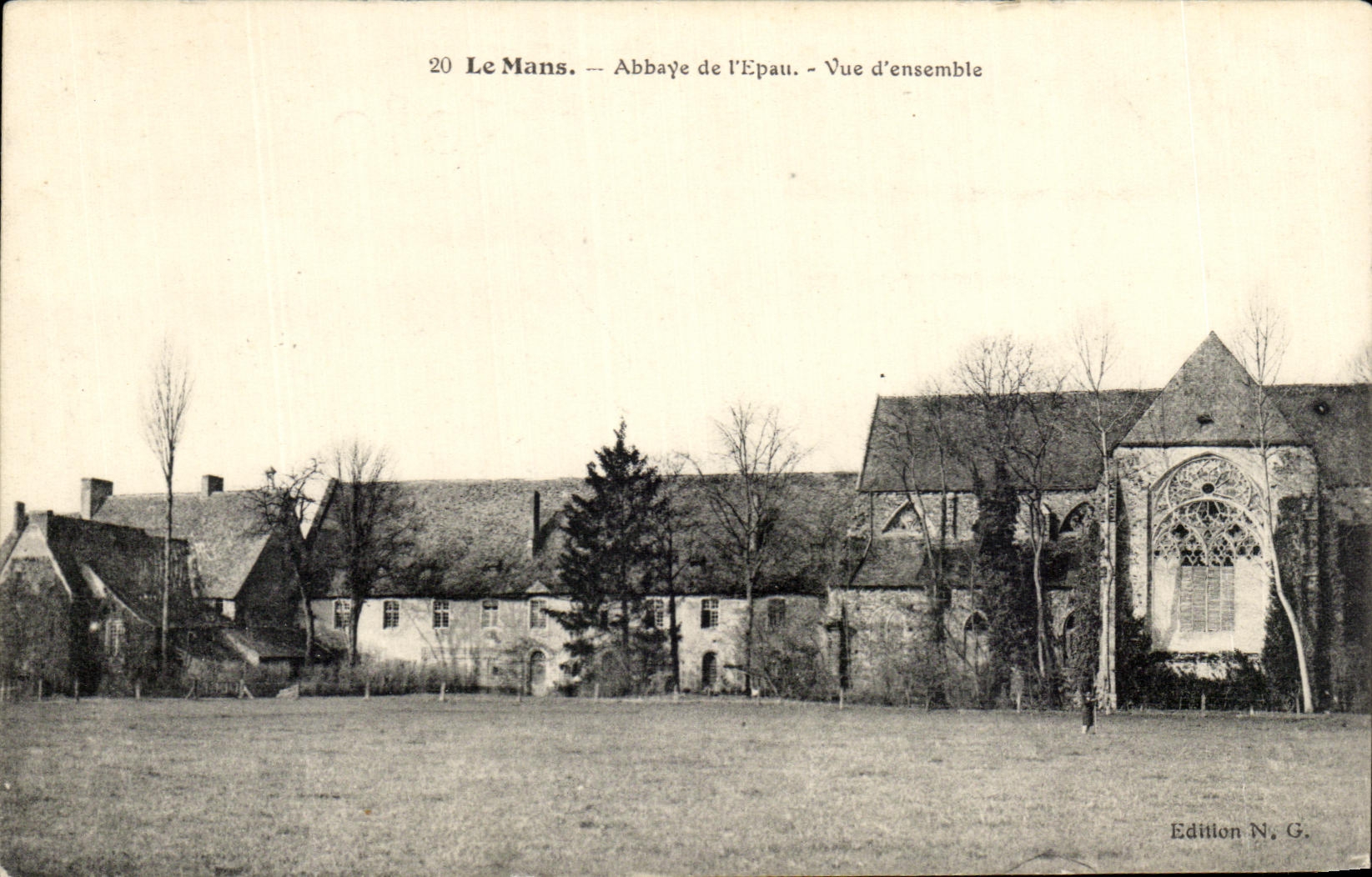 CPA Le Mans Abbaye de l'Epau Vue d'ensemble 