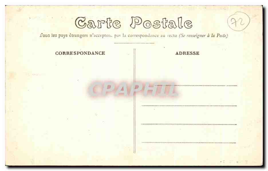CPA Le Mans Eglise N D de la Couture et Prefecture — Rückseite