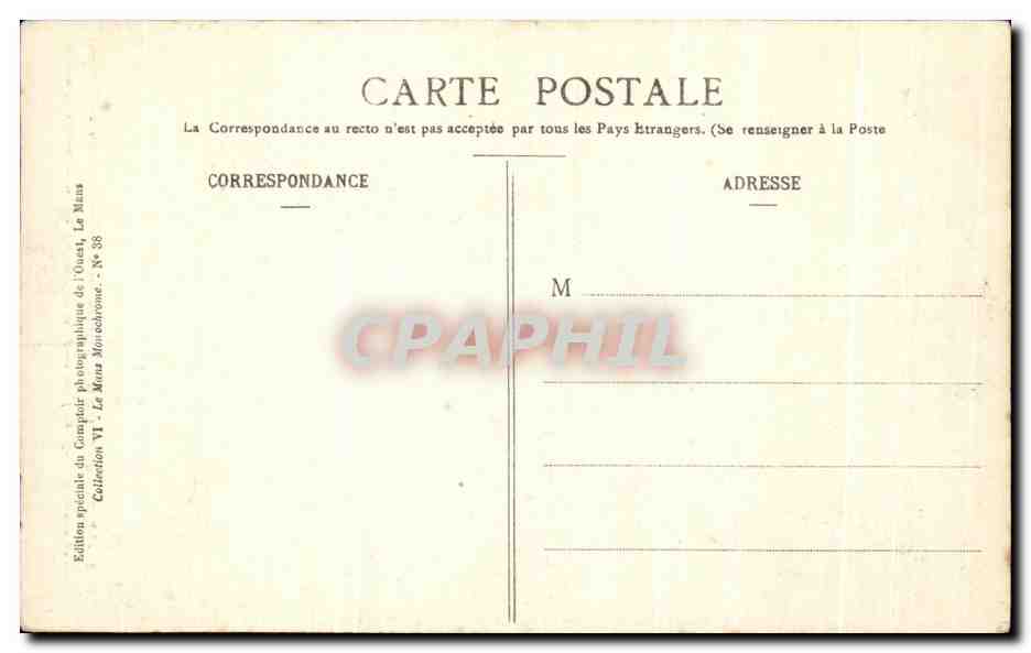 Le Mans - Cathédrale St-Julien (style gothique) - Nef centrale datant du XIIe siècle — Rückseite