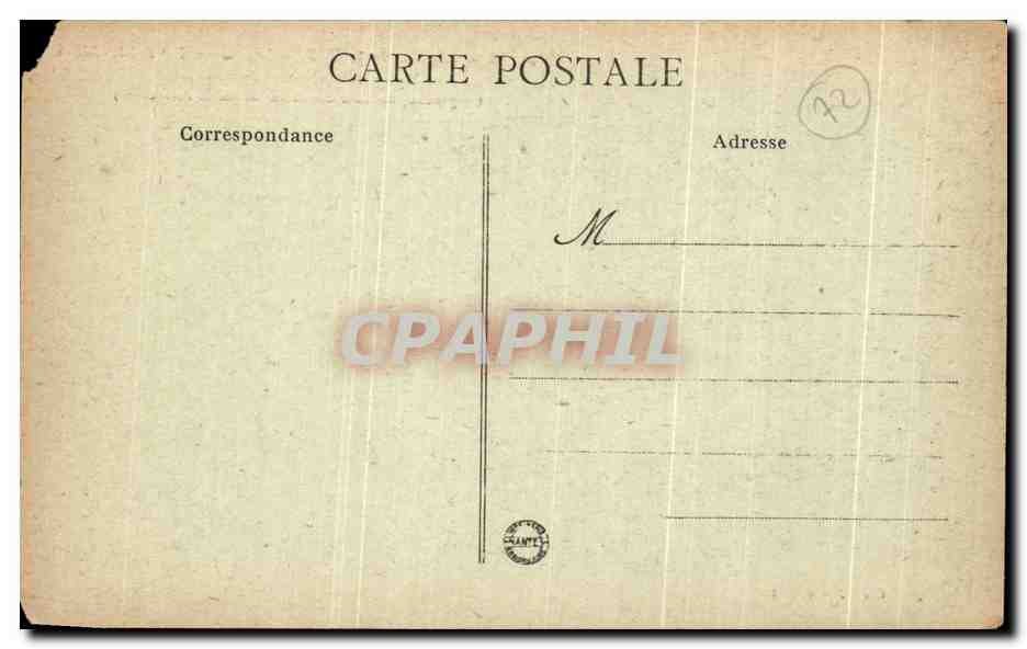 Le Mans - Abside de N.-D. de la Couture (XIe et XIIe siècles) — Melange de roman et de gothique (A gauche, un coin des bâtiments de la Préfecture) — Cliché J. Garczynski — Rückseite
