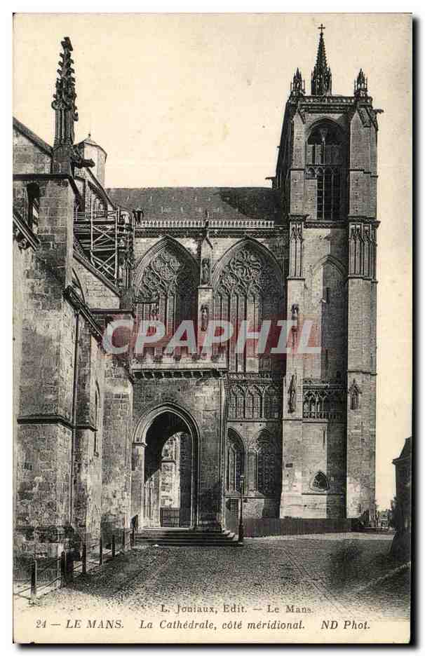 Le Mans — La Cathédrale, côté méridional — L. Joniaux, Edit. Le Mans