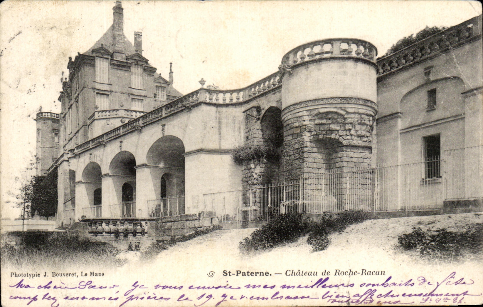 CPA St Paterne Chateau de Roche Racan