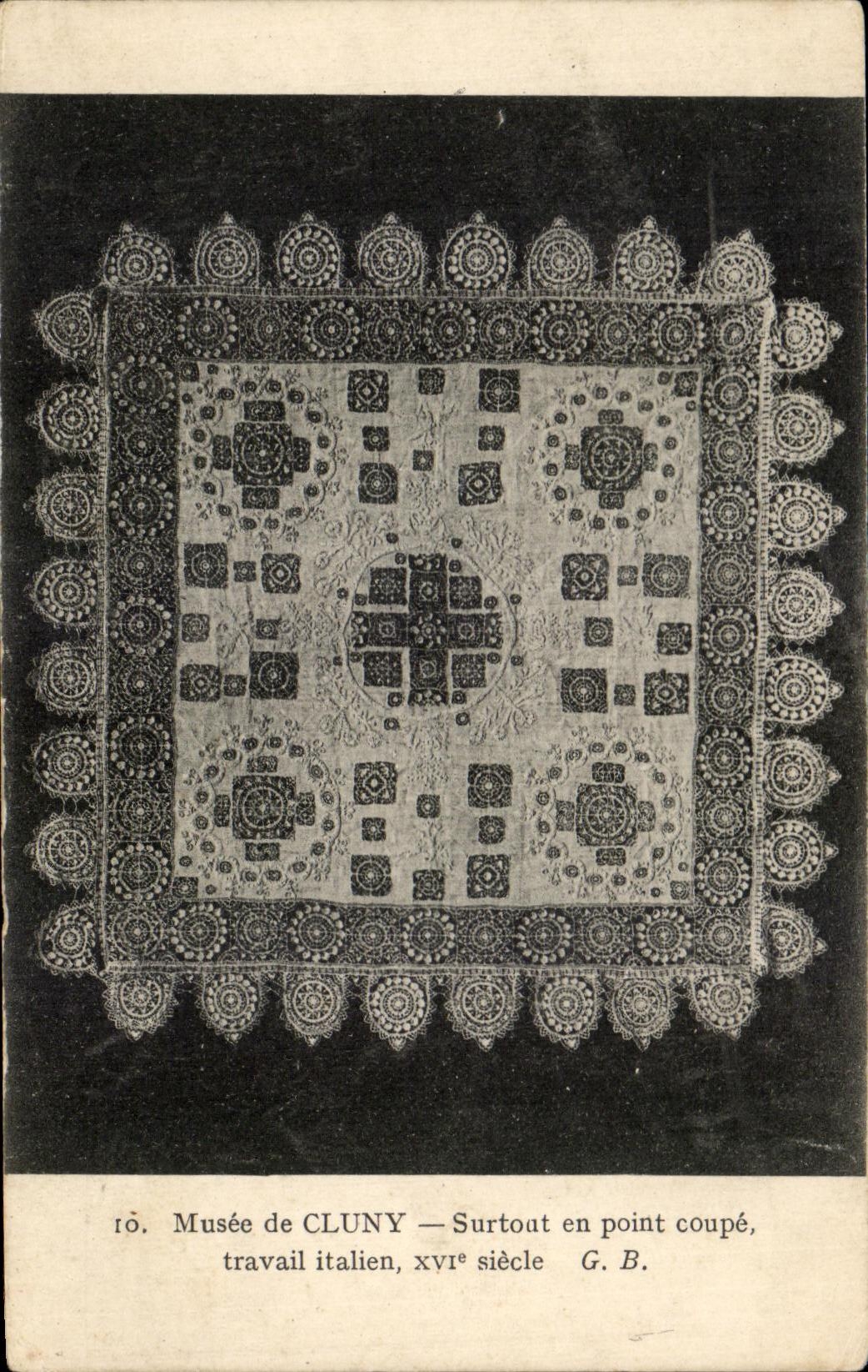 CPA Musee De Cluny Surtout En Point Coupe Travail Italien Paris 