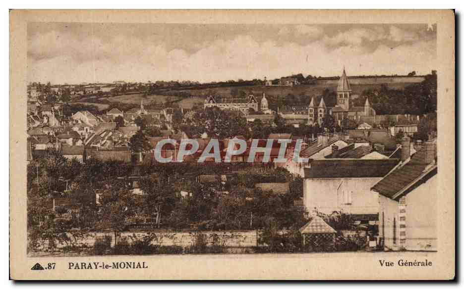 CPA Paray Le Monial Vue Generale