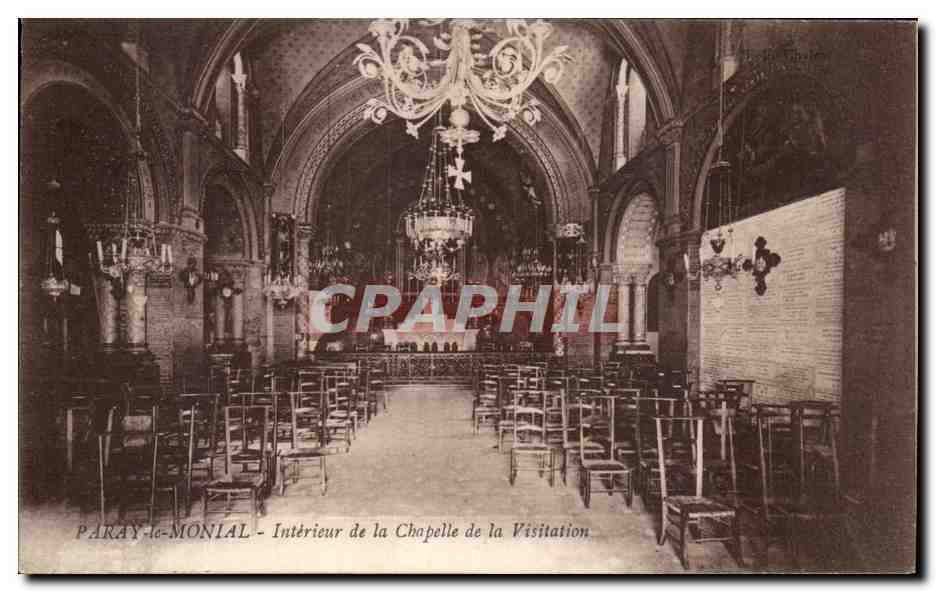 Paray-le-Monial - Intérieur de la Chapelle de la Visitation — éditeur : H. Le Goffier