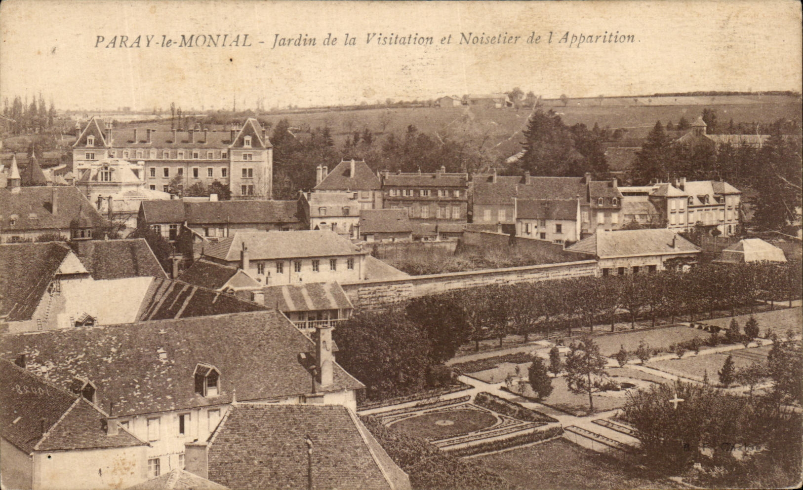 Paray-le-Monial - Jardin de la Visitation et Noisetier de l'Apparition