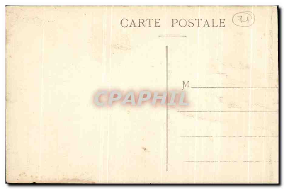 Montceaux-l'Étoile — Portail de l'église — tympan de l'Ascension — Éditeur L. François, Marcigny, n°13 — Rückseite