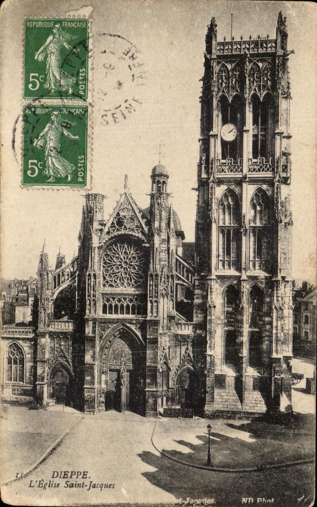 CPA Dieppe L'Eglise Saint Jacques