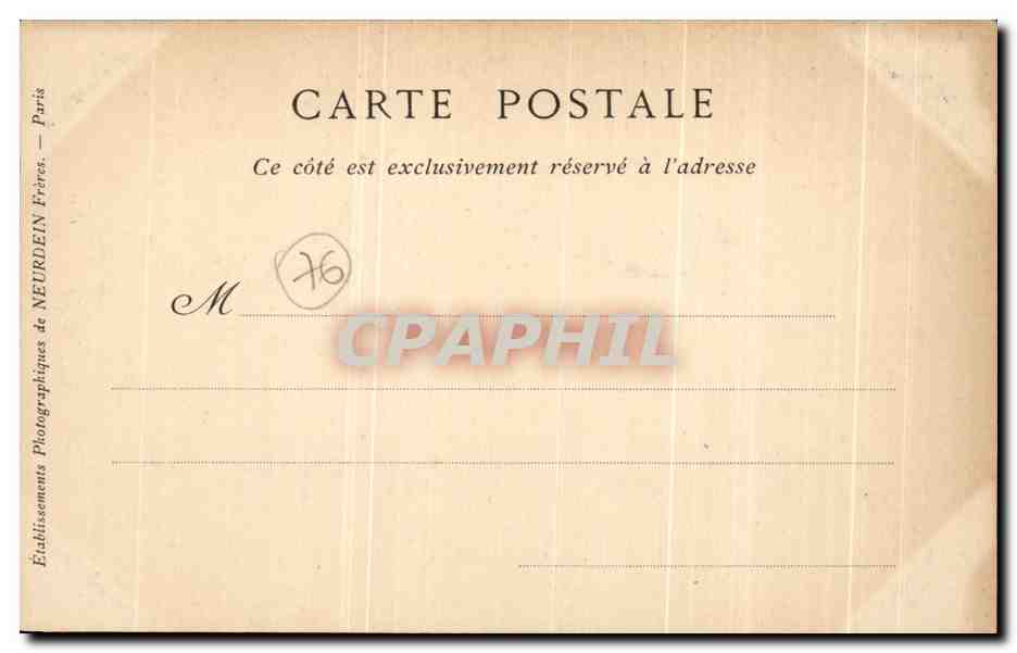 CPA Rouen Fontaine de la Crosse — Verso