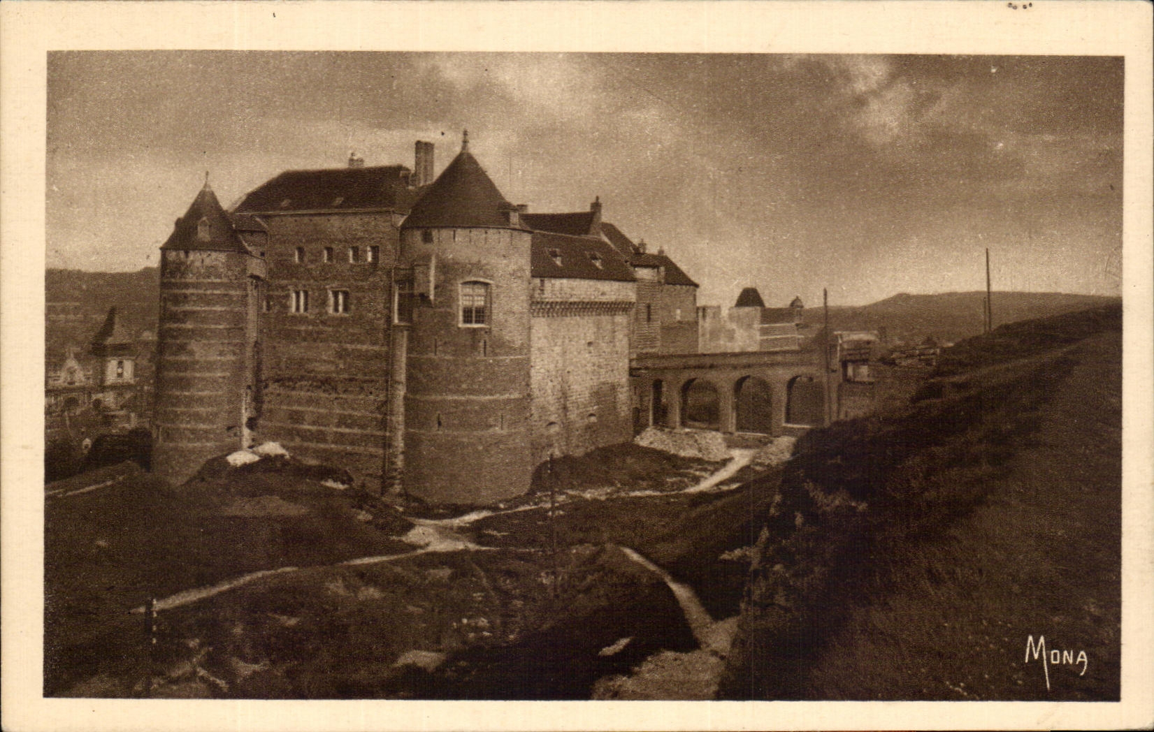 CPA Les Petits Tableaux De Normandie Dieppe Le Chateau construit par Desmarets 