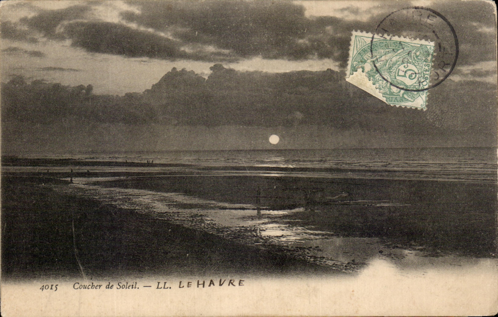CPA Coucher de Soleil Le Havre