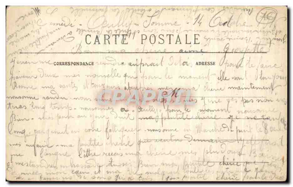 CPA Flamets Fretils Interleur de l'Eglise — Rückseite