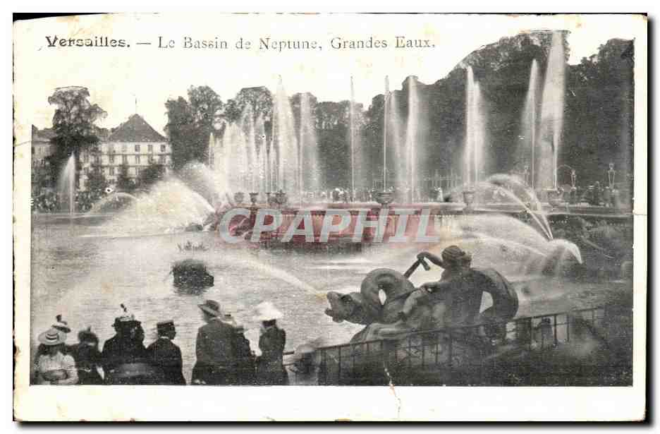 CPA Versailles Le Bassin de Neptune Grandes Eaux