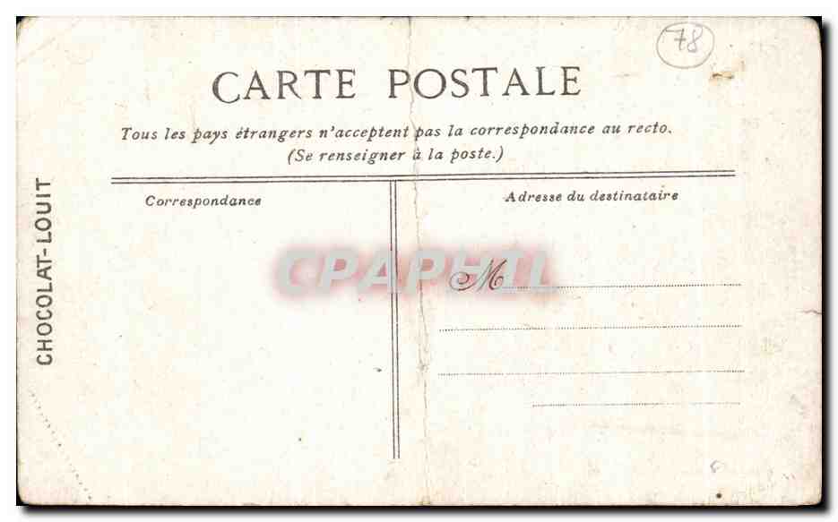 CPA Parc De Versailles Les Colonnades — Verso