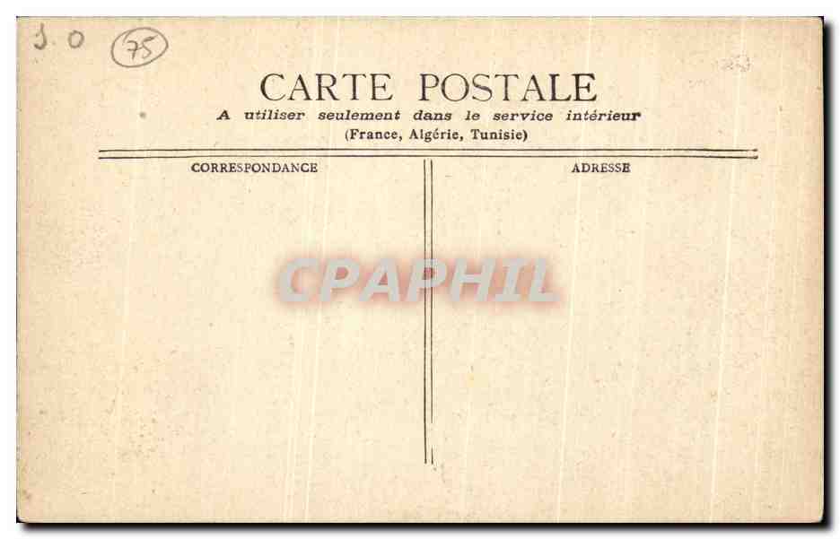 CPA Versailles Galerie Des Batailles — Rückseite