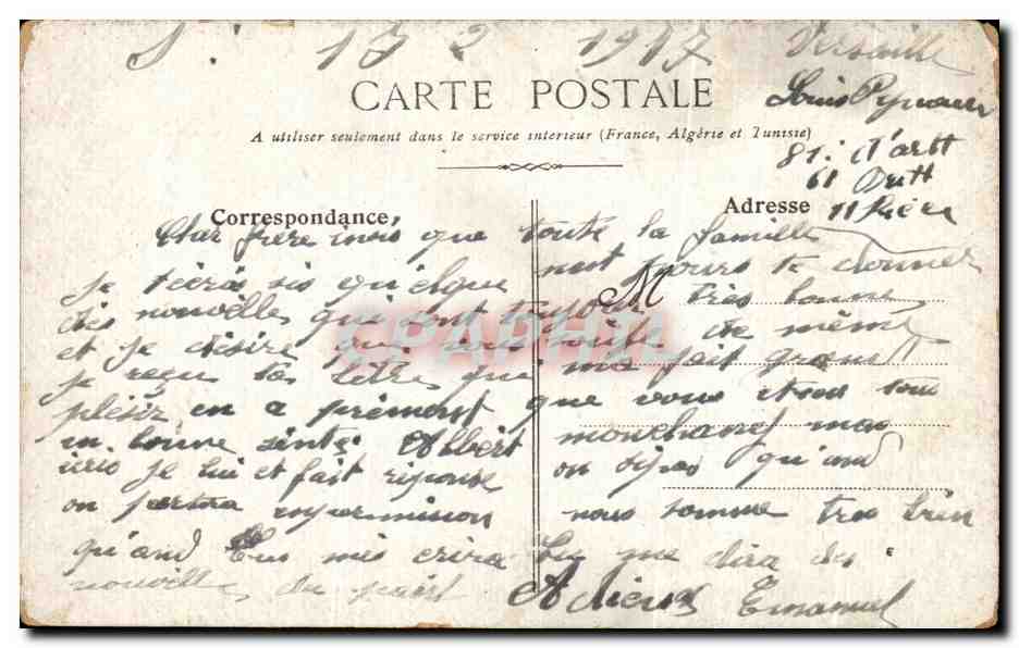 CPA Versailles Petit Trianon La Laiterie — Verso