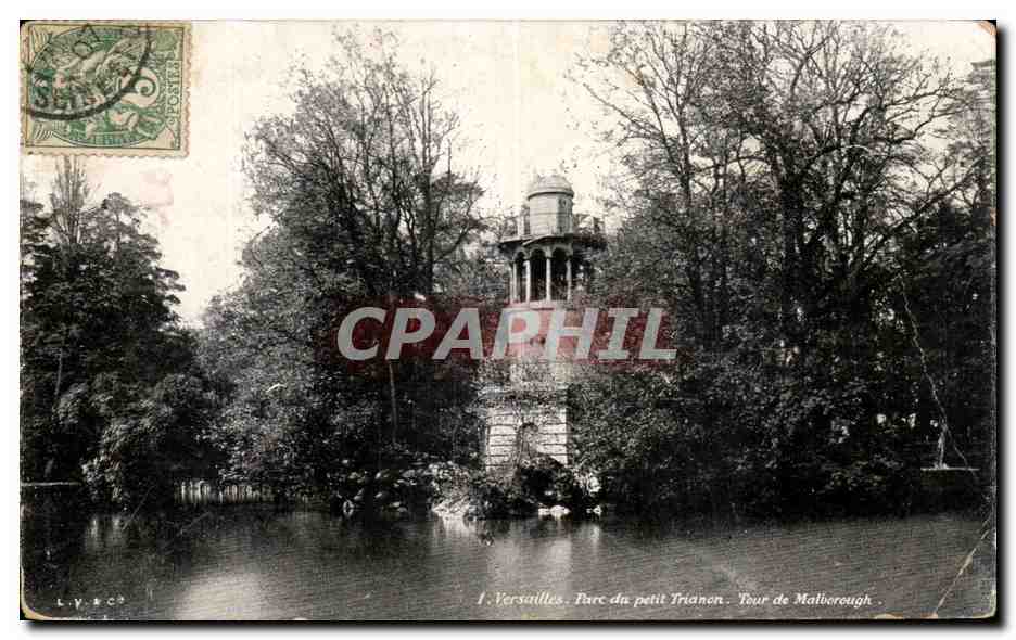 CPA Versailles Parc du Petit Trianon Tour de Malborough