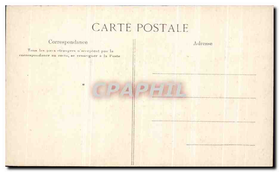 CPA Versailles Piece d'eau de Neptune avant les Grandes Eaux — Verso