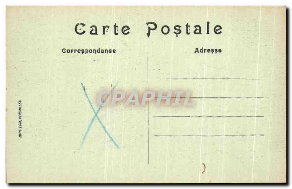 CPA Versailles Palais du Petit Trianon — Verso