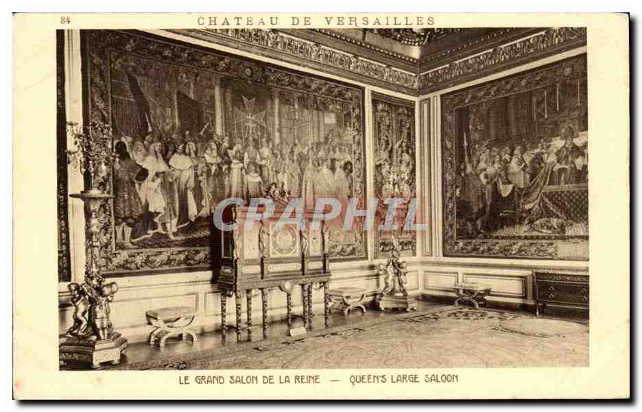 CPA Chateau De Versailles Le Grand Salon De la Reine 