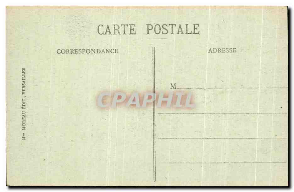 CPA Palais de Versailles Salle du Conseil des Ministres  — Verso