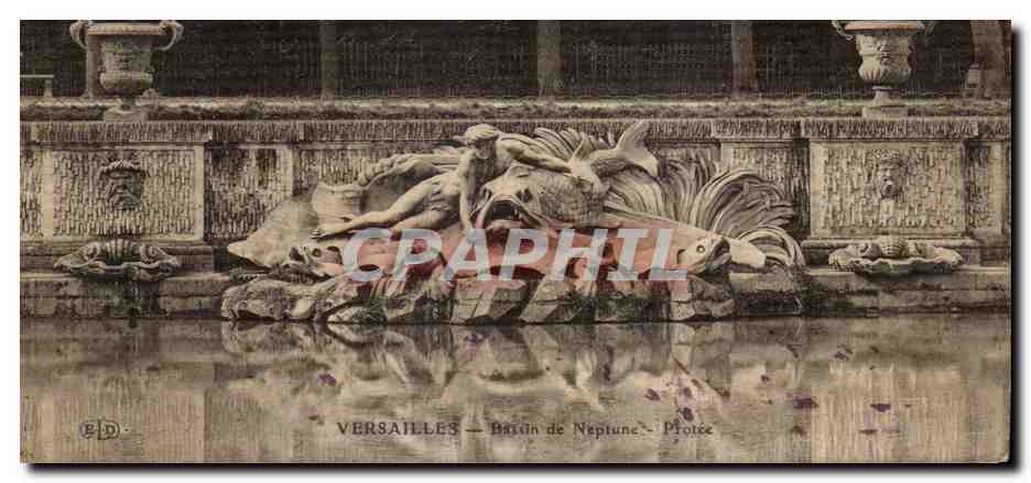 CPA Versailles Bassin de Neptune Protee