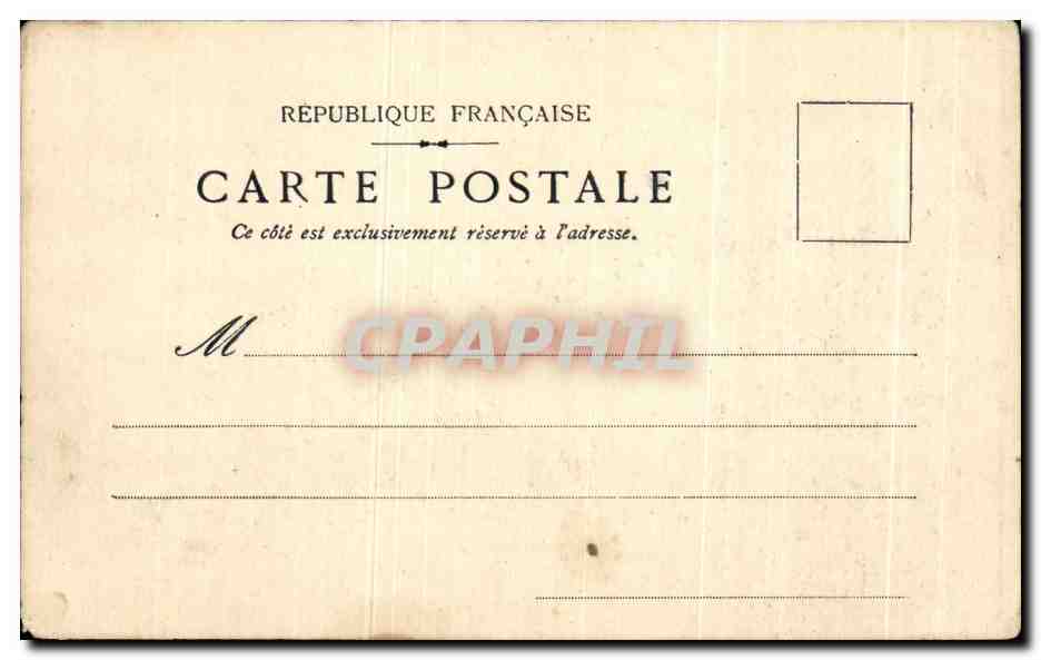 CPA Versailles Quartier de la Reine — Verso