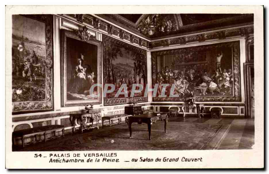 CPA Palais De Versailles Antichambre de La Reine au salon Du Grand Couvert