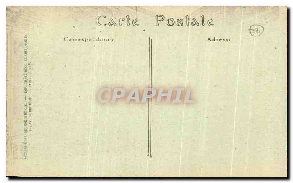 CPA Palais de Versailles la Galerie des Glaces — Verso