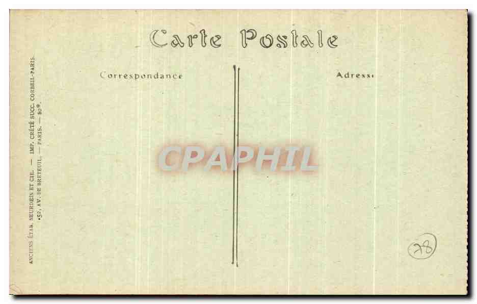 CPA Versailles Palais du Petit Trianon Chambre a Coucher de Marie Antoinette  — Verso