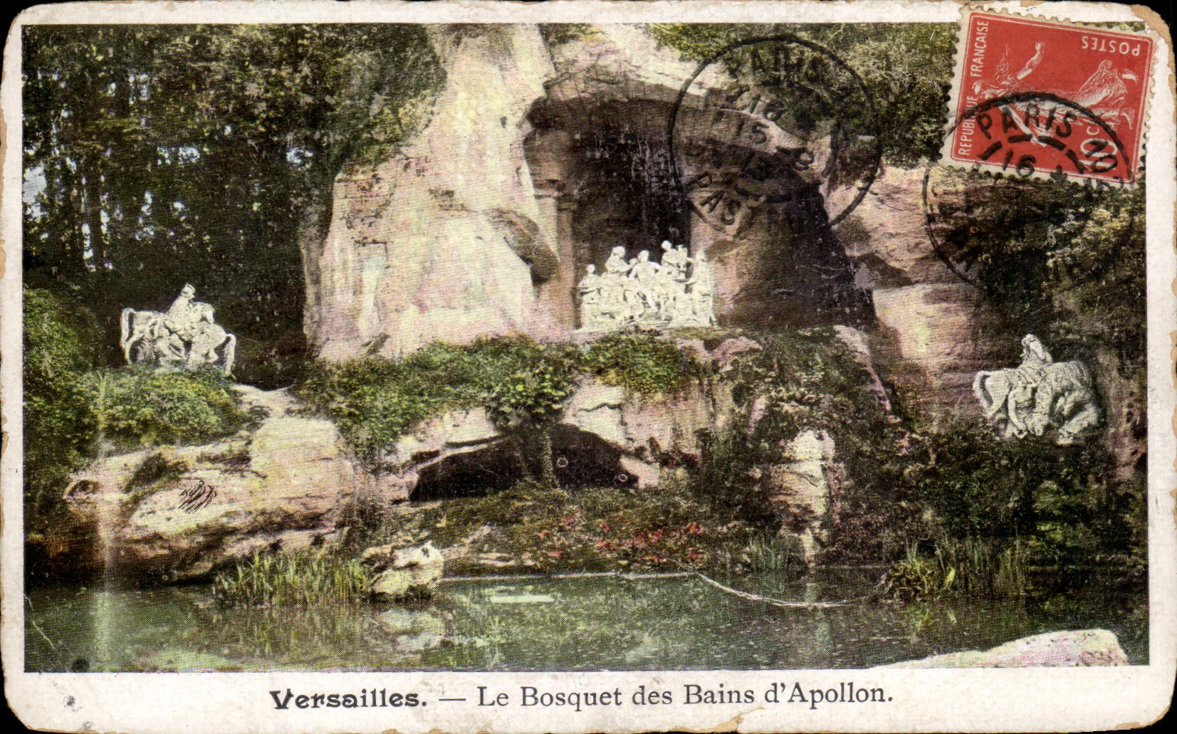 Versailles — Le Bosquet des Bains d'Apollon — éditeur non visible, n° de série non lisible