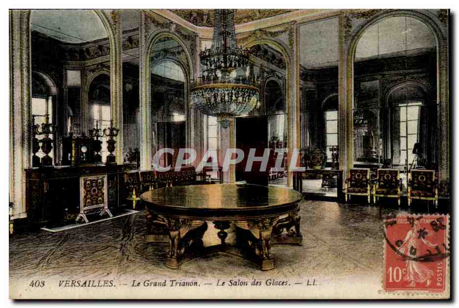 CPA Versailles Le Grand Trianon Le Salon des Glaces