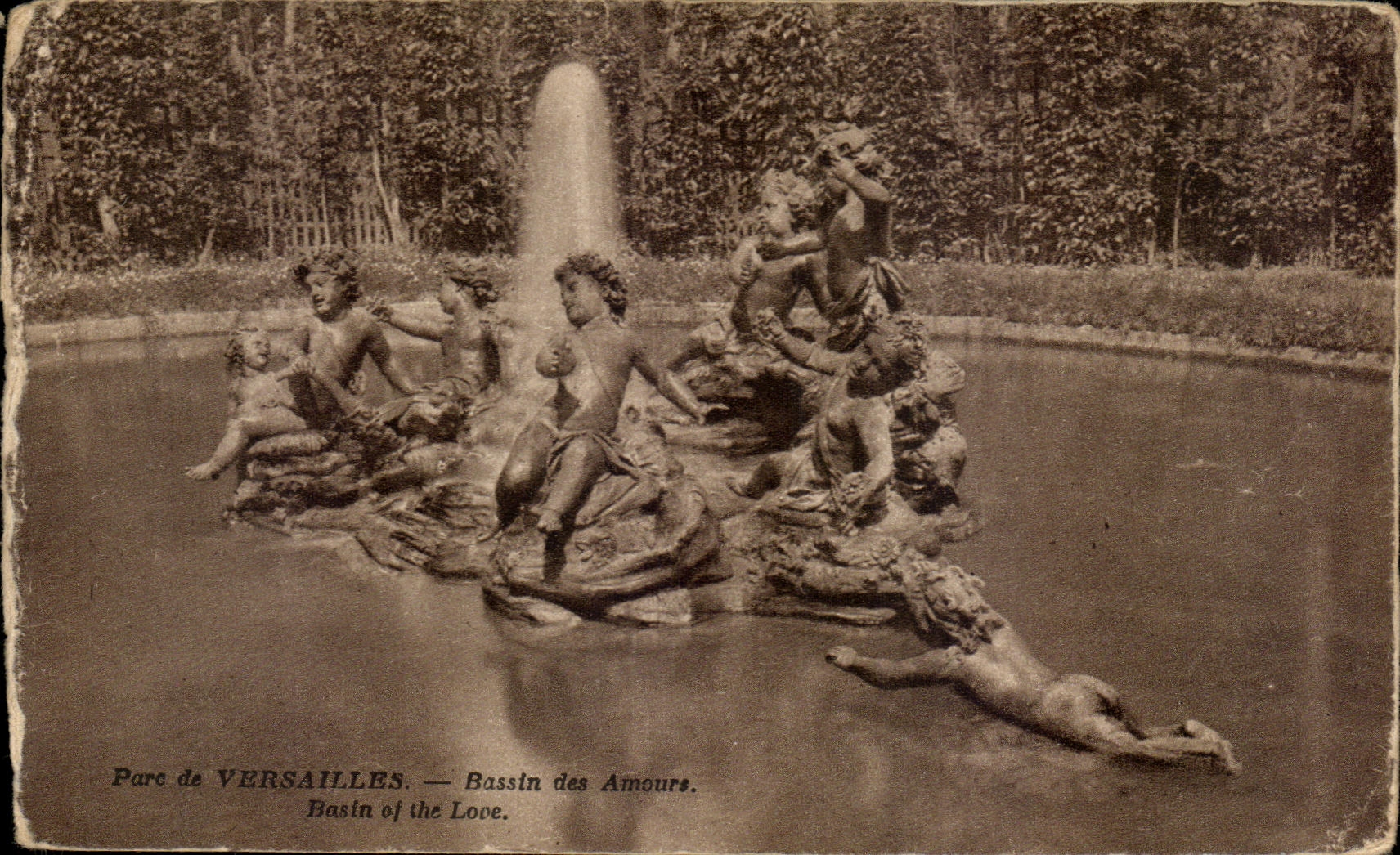 Parc de VERSAILLES — Bassin des Amours — éditeur Mme Morand, n°78