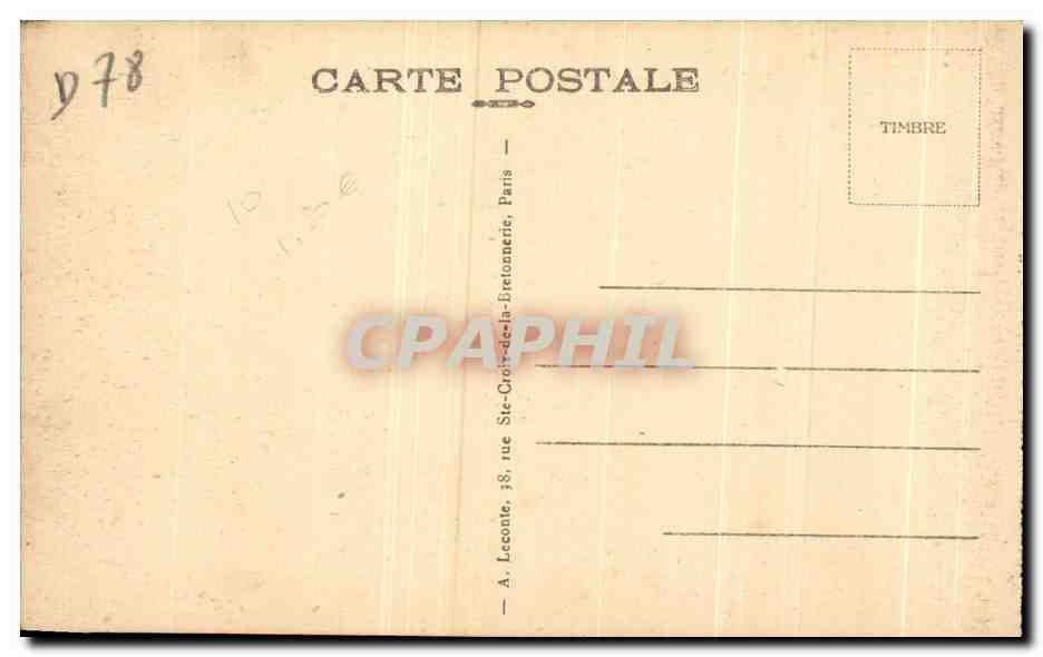 CPA Versailles Le Chateau et l'Orangerie  — Verso