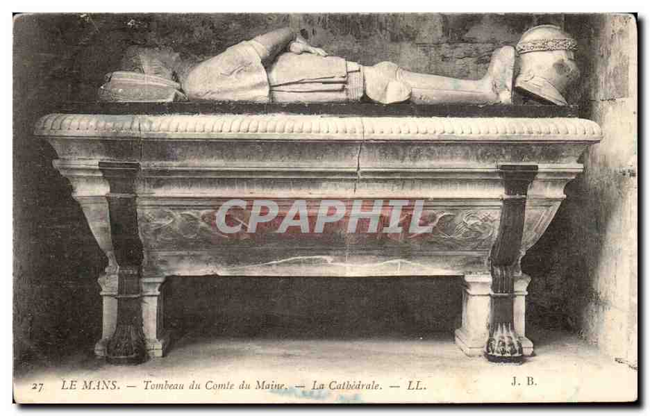 CPA Le Mans Tombeau du Comte du Maine La Cathedrale