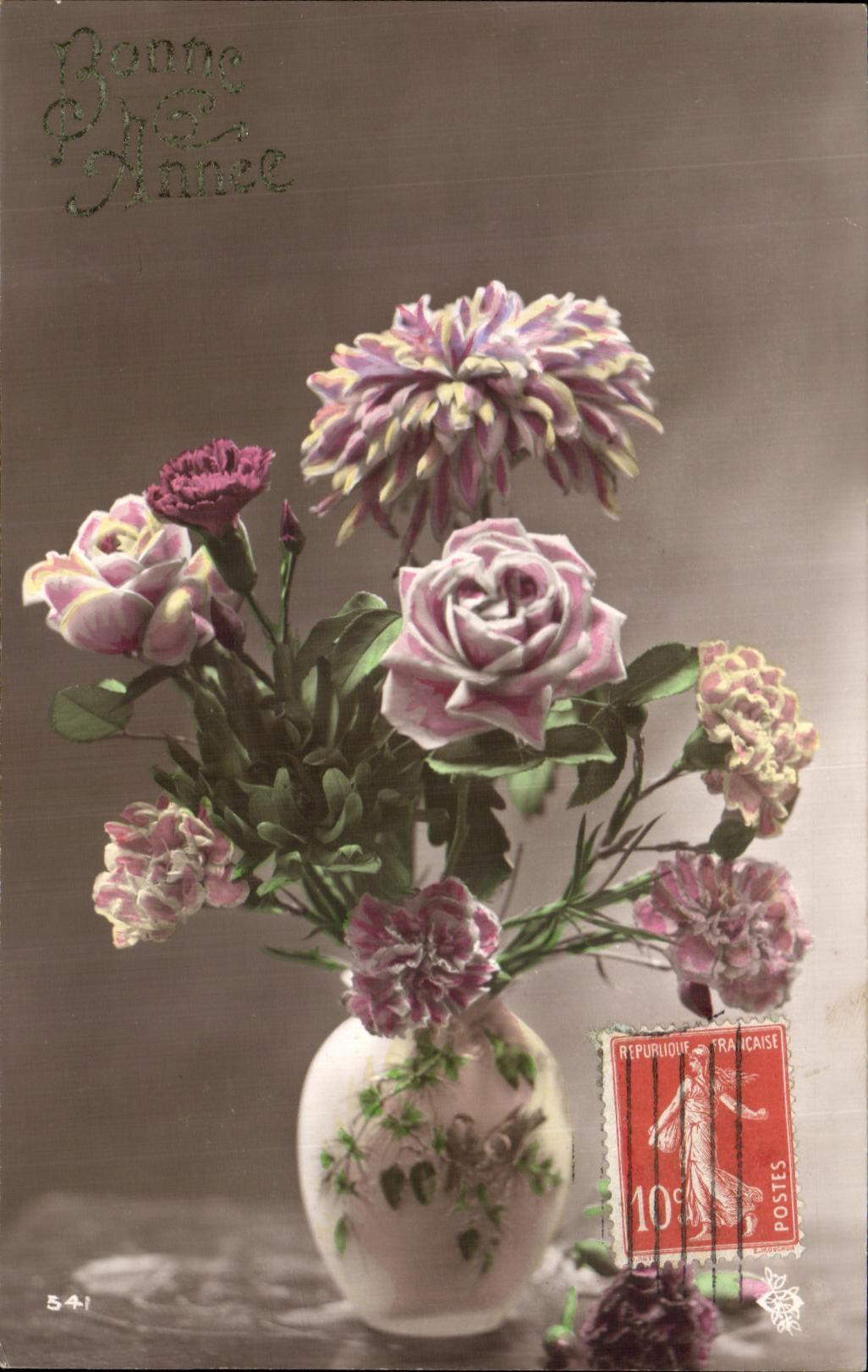 CPA Fantaisie Fleurs