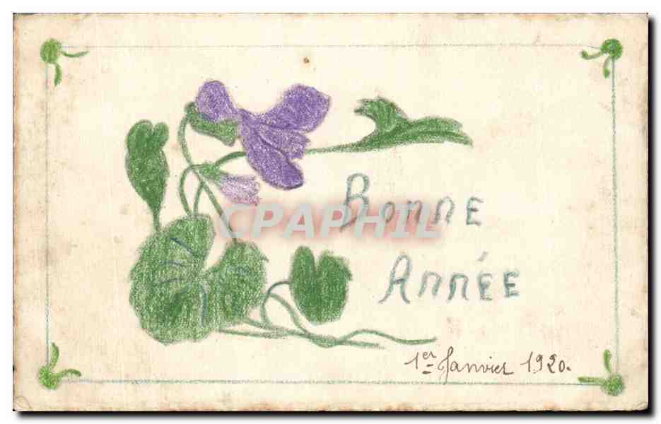 CPA Fantaisie Bonne annee