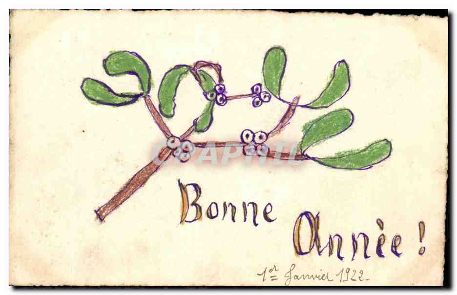 CPA Fantaisie Bonne annee