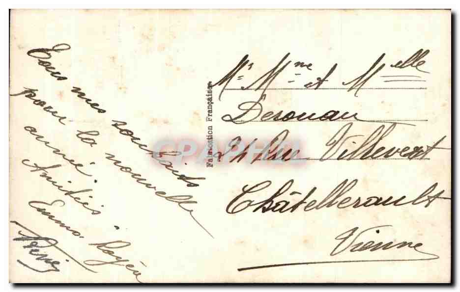 CPA Fantaisie Fleurs  — Verso