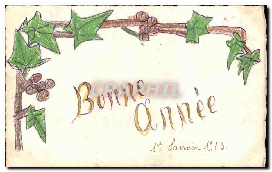 CPA Fantaisie Bonne annee