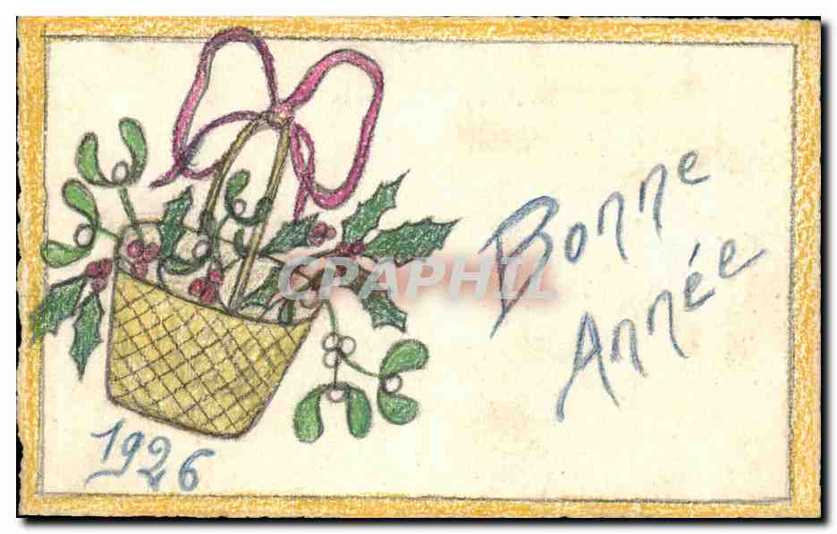 CPA Fantaisie Bonne annee